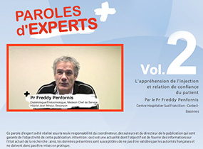 pex, parole expert, L'apprhension de l'injection et relation de confiance du patient