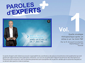 pex, parole expert, Quelle stratgie thrapeutique aprs un chec  un 1er Anti-TNF, vol.1