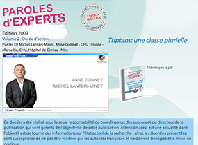 pex, parole expert, Triptans: une classe plurielle