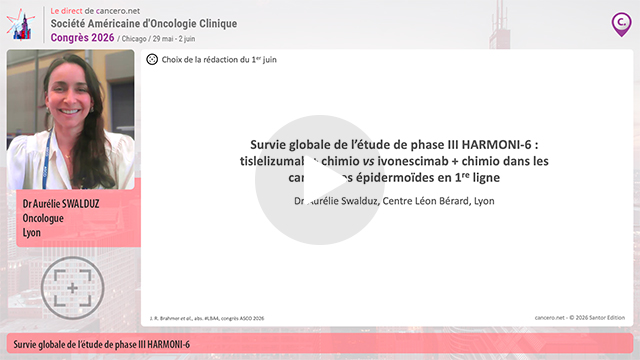 Survie globale de l'�tude de phase III HARMONI-6