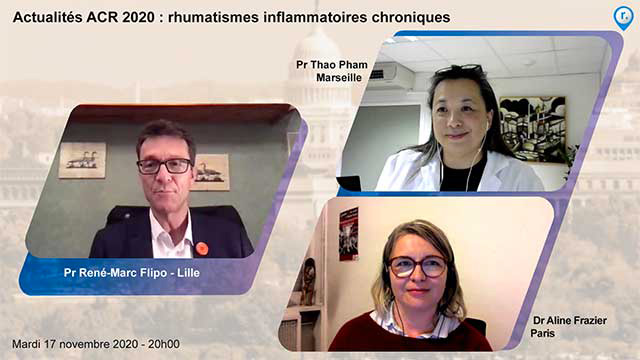 webcast, live, Actualits ACR 2020 : rhumatismes inflammatoires chroniques