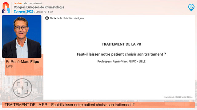 Traitement de la PR&nbsp;: faut-il laisser notre patient choisir son traitement&nbsp;?