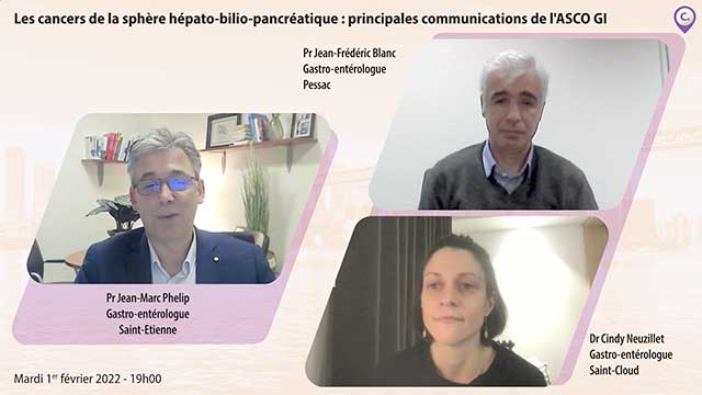 webcast, live, Les cancers de la sphre hpato-bilio-pancratique : principales communications de l'ASCO GI