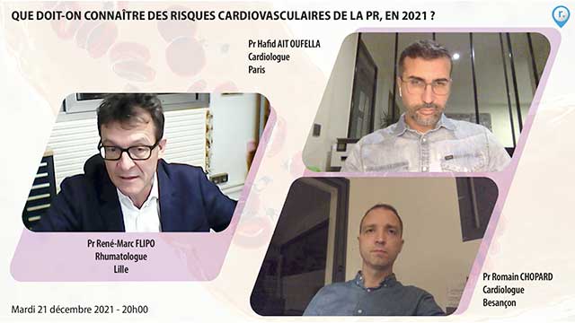webcast, live, Que doit-on connatre des risques cardiovasculaires de la PR, en 2021 ?