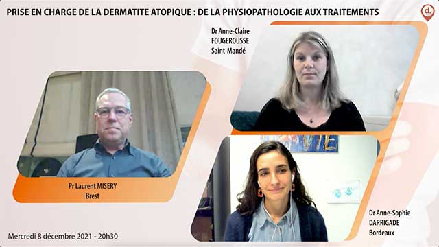 webcast, live, Prise en charge de la DA : de la physiopathologie aux traitements