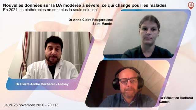 webcast, live, Nouvelles donnes sur la DA modre  svre, ce qui change pour les malades.