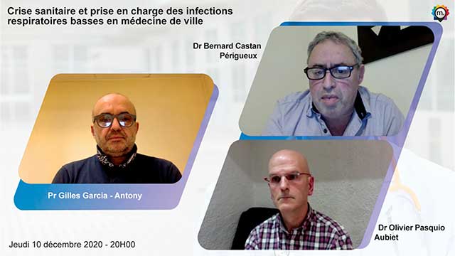 webcast, live, Crise sanitaire et prise en charge des infections respiratoires<br> basses en mdecine de ville