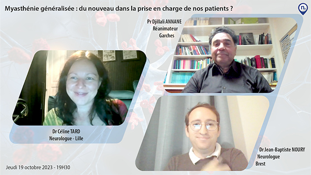 webcast, live, Myasthnie gnralise :  du nouveau dans la prise en charge de nos patients ?