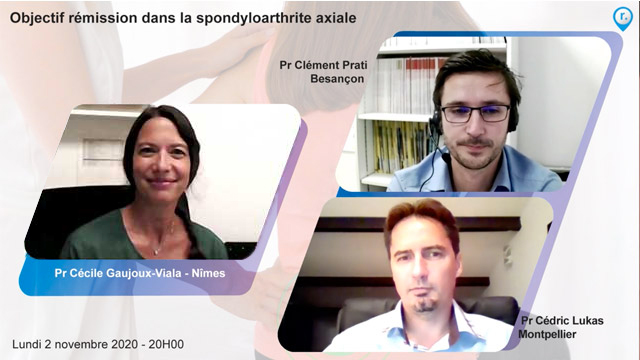 webcast, live, Objectif rmission dans la spondyloarthrite axiale