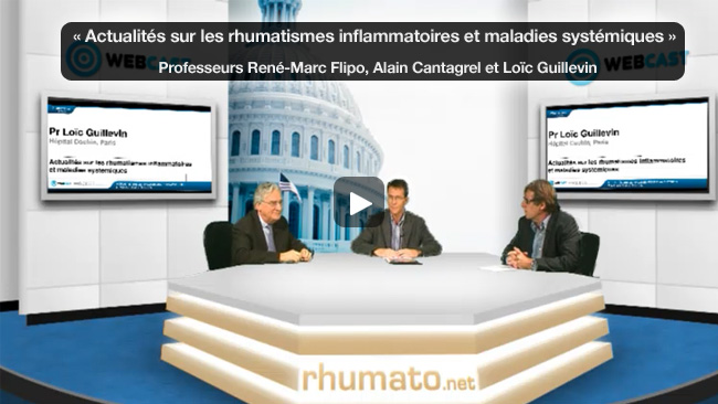 webcast, live, Actualits sur les rhumatismes inflammatoires et maladies systmiques